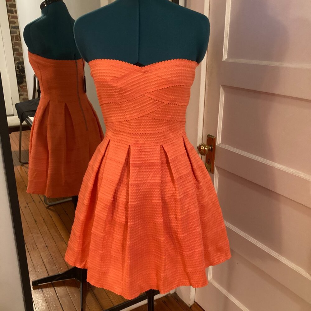 Brand new, Strapless coral dress